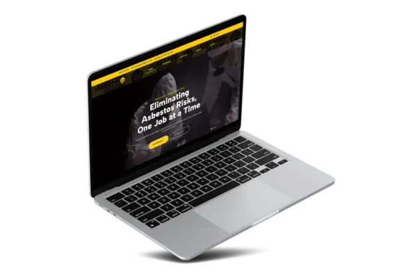 MacBook Pro mockup with no backround. Website backround on the screen.